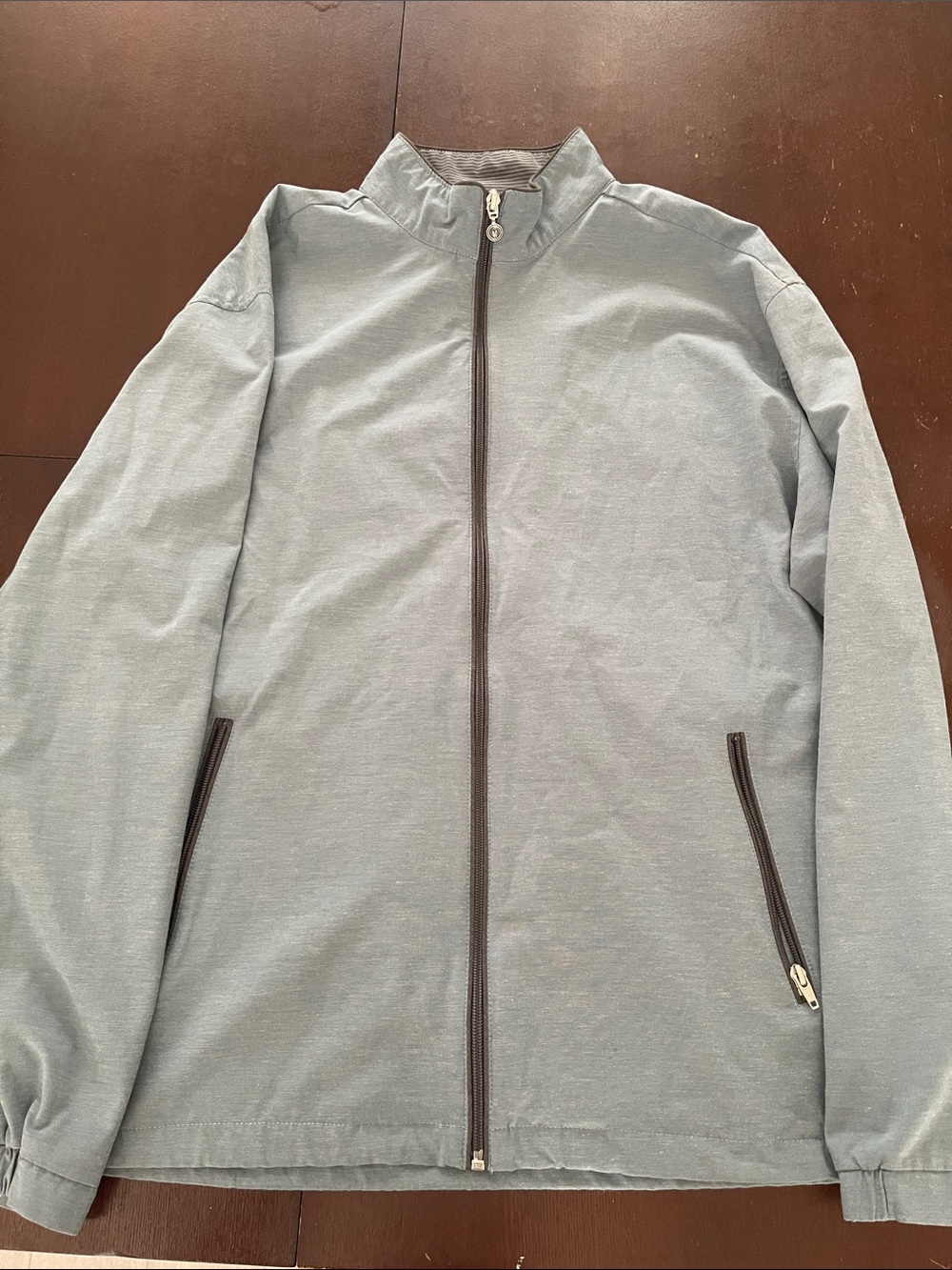 Linksoul Men's Light Slate Full-Zip Shirt Jacket